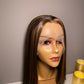 Academe | 14" Honey Brown Highlight Lace Frontal Synthetic Wig